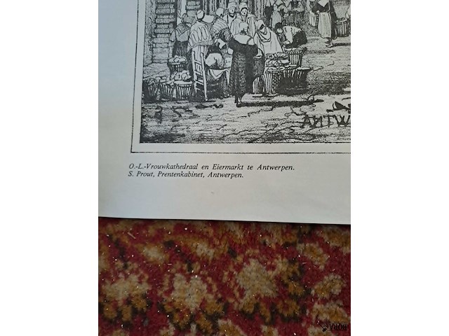 Lot 26 - antieke etsen stad antwerpen - 4 stuks - afbeelding 2 van  8