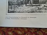 Lot 26 - antieke etsen stad antwerpen - 4 stuks - afbeelding 2 van  8