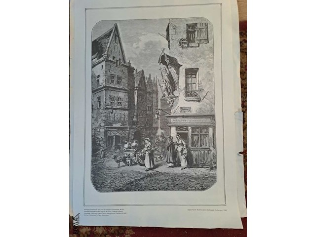 Lot 26 - antieke etsen stad antwerpen - 4 stuks - afbeelding 5 van  8