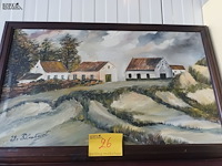 Lot 26 - schilderij boerderij