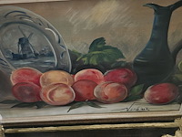 Lot 26 - stilleven op doek, getekend verbiest - afbeelding 3 van  3