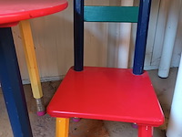 Lot 26 - vintage houten kindermeubelset - afbeelding 4 van  5