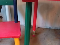 Lot 26 - vintage houten kindermeubelset - afbeelding 5 van  5