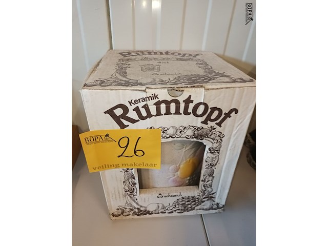 Lot 26 - vintage keramiek rumtopf - afbeelding 1 van  4