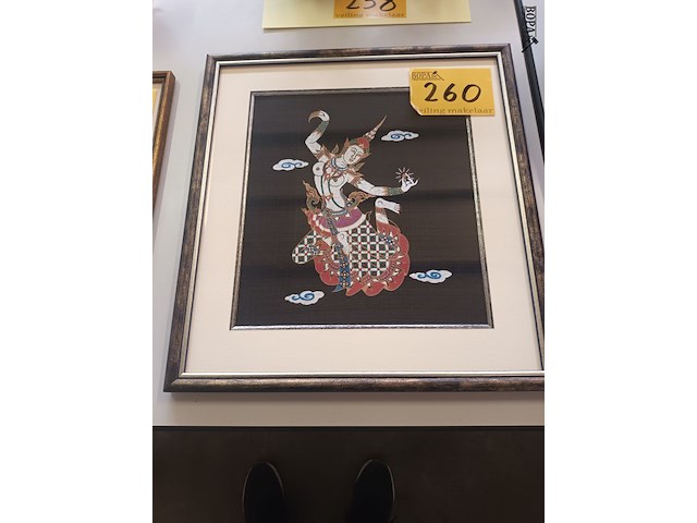 Lot 260 - kader danseres india - afbeelding 1 van  3