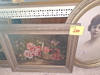 Lot 260 - kaders en stoel. 5 stuks - afbeelding 1 van  3