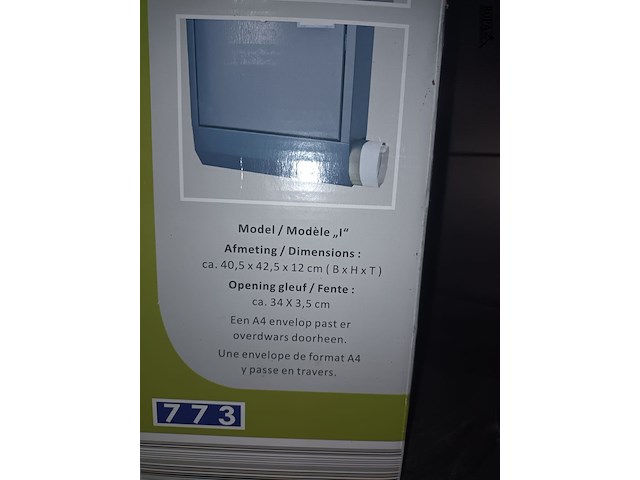 Lot 260 - pedaalemmer en brievenbus - afbeelding 4 van  4