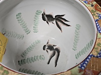 Lot 260 - satsuma stijl porseleinen vissenkom - afbeelding 5 van  6