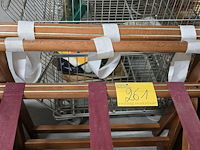 Lot 261 - houten bagagerek 2 stuks - afbeelding 3 van  3