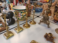 Lot 261 - kandelaars in koper. 14 stuks - afbeelding 3 van  5