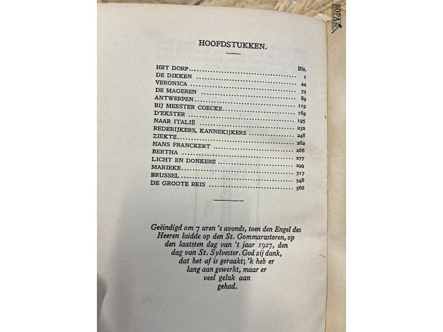 Lot 262 - felix timmermans 4 boeken reeks - afbeelding 11 van  12