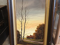 Lot 263 - schilderij in kader. gesigneerd - afbeelding 1 van  4