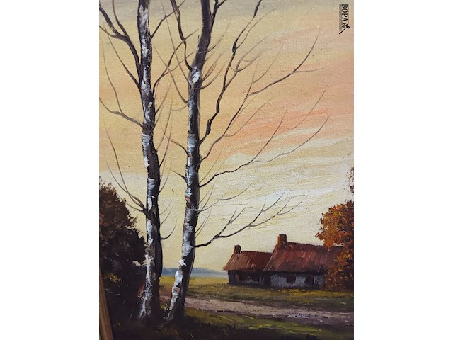 Lot 263 - schilderij in kader. gesigneerd - afbeelding 2 van  4