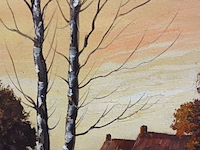 Lot 263 - schilderij in kader. gesigneerd - afbeelding 2 van  4