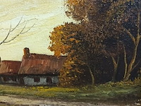 Lot 263 - schilderij in kader. gesigneerd - afbeelding 3 van  4