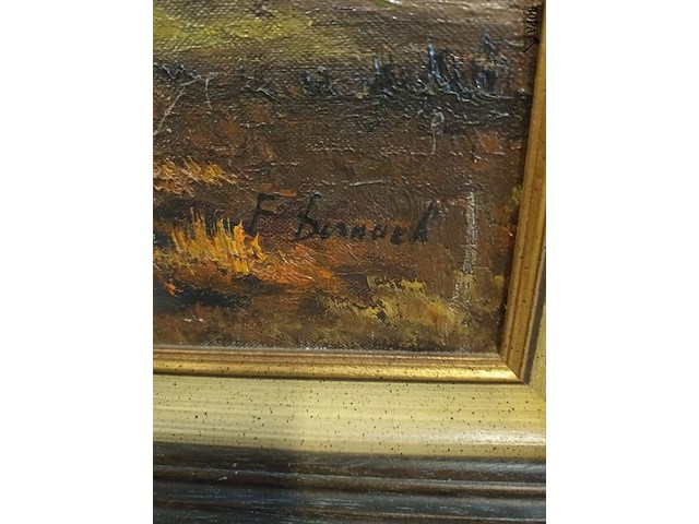 Lot 263 - schilderij in kader. gesigneerd - afbeelding 4 van  4