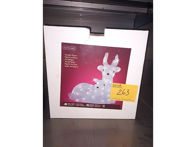 Lot 263 - verlichte rendier decoratie - afbeelding 1 van  3