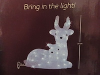 Lot 263 - verlichte rendier decoratie - afbeelding 3 van  3