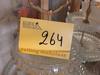 Lot 264 - koekjes schaal in glas en messing - afbeelding 4 van  4