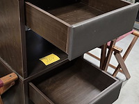 Lot 264 - nachtkastjes met lade 2 stuks - afbeelding 2 van  2