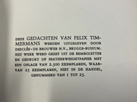 Lot 265 - felix timmermans 9 boeken reeks - afbeelding 13 van  18