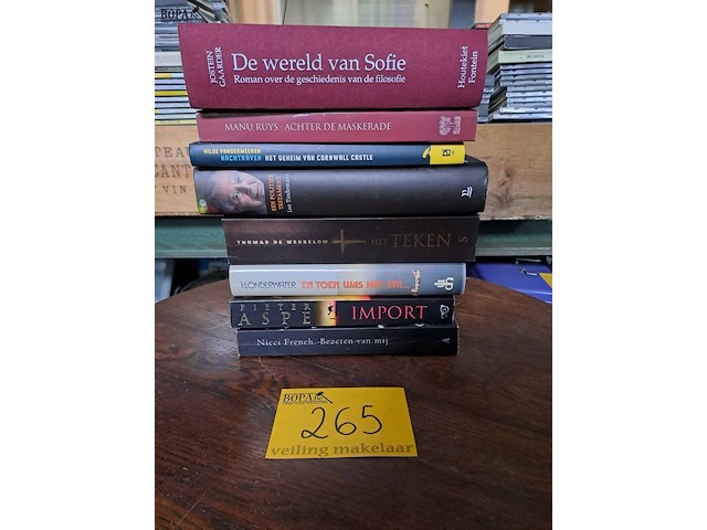 Lot 265 - lot boeken varia (oa. de wereld van sofie) - afbeelding 1 van  1
