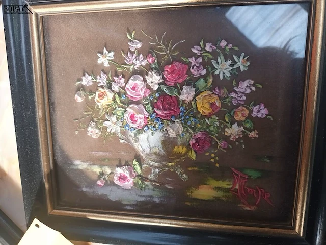 Lot 265 - schilderijtjes. 3 stuks - afbeelding 2 van  5
