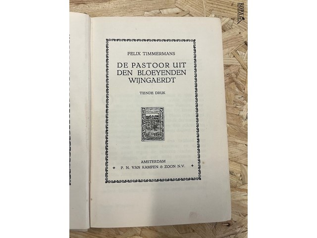 Lot 267 - felix timmermans waaronder pijp en toebak en zie eerste druk - afbeelding 18 van  19
