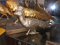 Lot 268 - fazanten in messing. 3 stuks - afbeelding 3 van  4