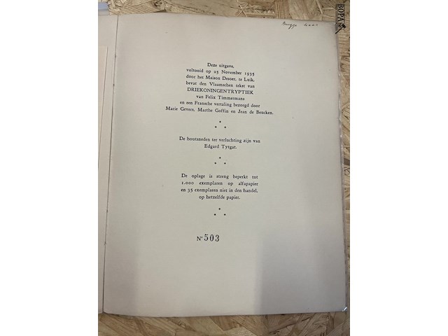 Lot 268 - felix timmermans waaronder begijnhofsproken zie genummerde e - afbeelding 25 van  27