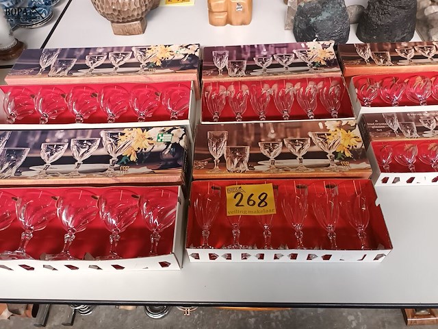 Lot 268 - glasservies cristal d’arques. 36 stuks - afbeelding 1 van  6
