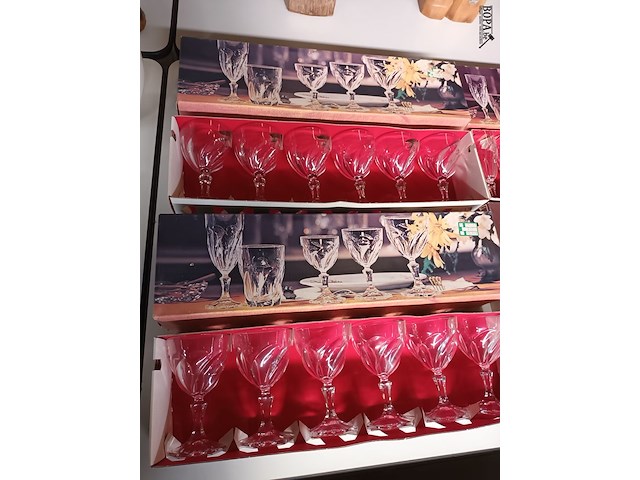 Lot 268 - glasservies cristal d’arques. 36 stuks - afbeelding 5 van  6