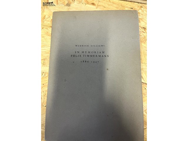Lot 269 - felix timmermans waaronder boerenpsalm -adagio boek nr 8 mau - afbeelding 10 van  13