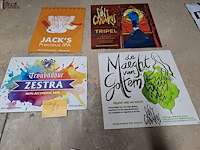 Lot 27 - bierborden decoratief 4 st - afbeelding 1 van  1