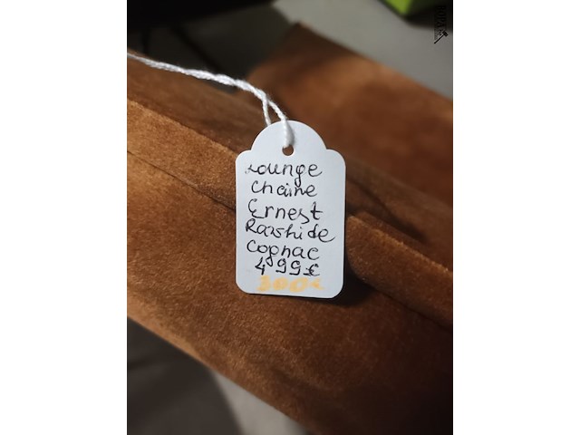 Lot 27 - fauteuil cognac - afbeelding 3 van  4