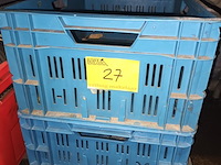 Lot 27 - pvc stapelbak. 2 stuks - afbeelding 3 van  3