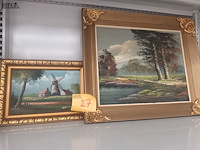Lot 27 - schilderijen. 2 stuks