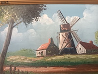 Lot 27 - schilderijen. 2 stuks - afbeelding 4 van  6