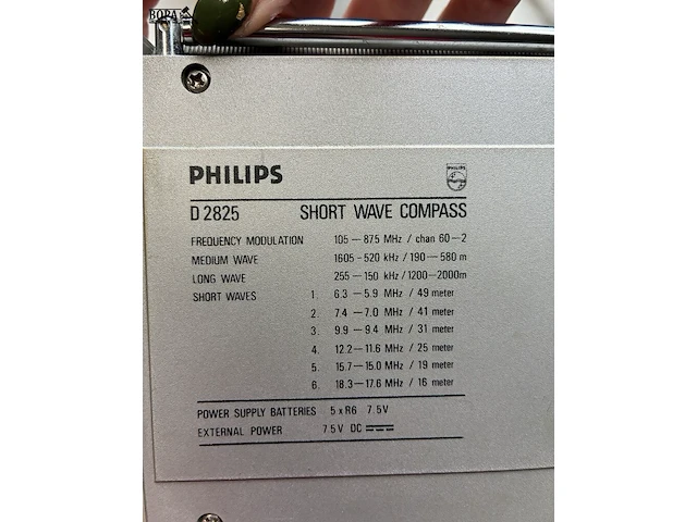 Lot 27 - short wave compass philips - afbeelding 3 van  3