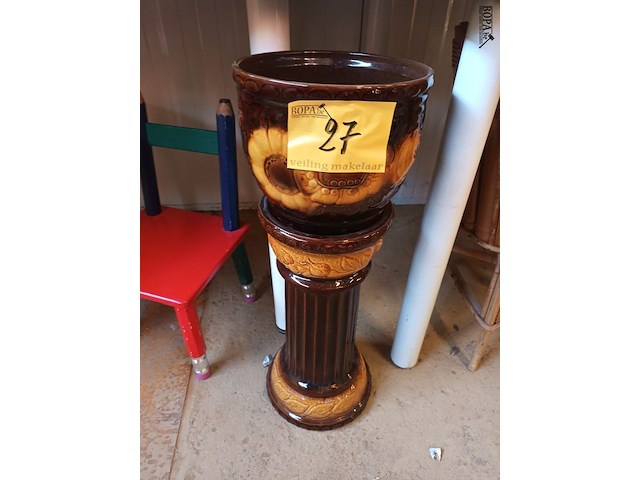 Lot 27 - w. germany zuil en bloempot - afbeelding 5 van  5