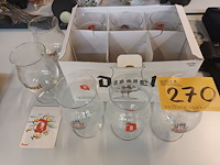 Lot 270 - duvel glazen