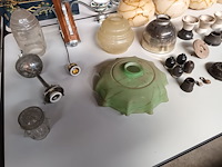 Lot 270 - glazen lampenkappen en toebehoren. 11 stuks - afbeelding 5 van  6