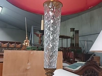Lot 270 - tafellamp met kristallen voet - afbeelding 3 van  4