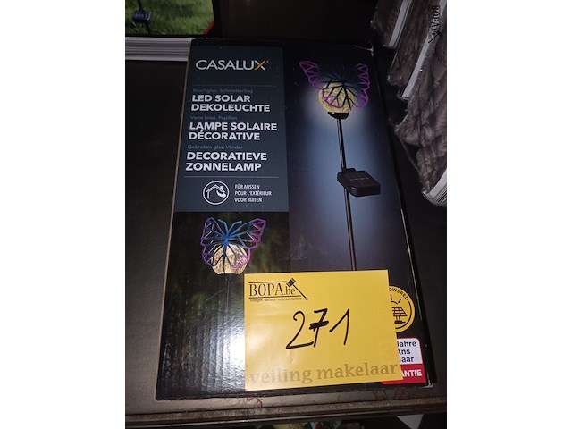 Lot 271 - tuinverlichting en thermometer. 3 stuks - afbeelding 4 van  4