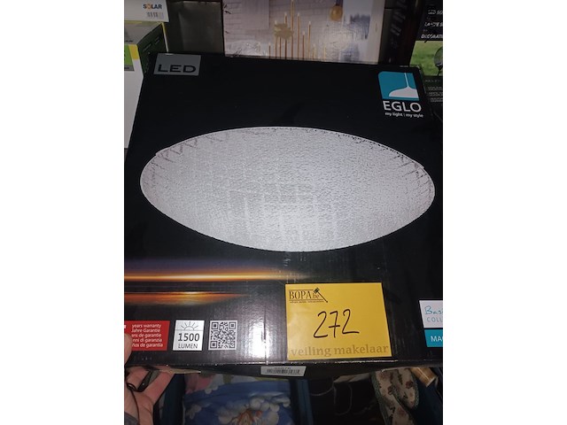 Lot 272 - plafondlamp en led kandelaar - afbeelding 2 van  5