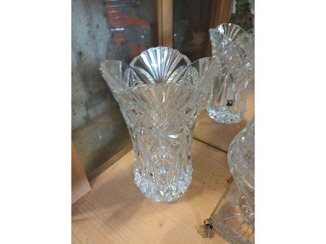 Lot 272 - vazen in glas en kristal. 6 stuks - afbeelding 2 van  5