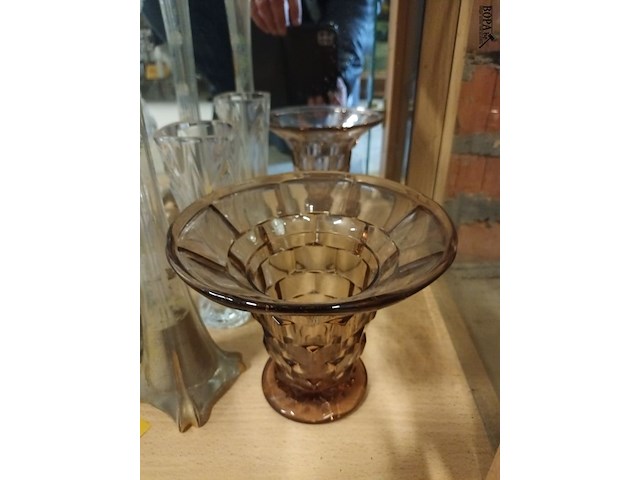 Lot 272 - vazen in glas en kristal. 6 stuks - afbeelding 5 van  5