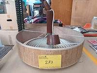 Lot 273 - vintage plafondlamp in teak