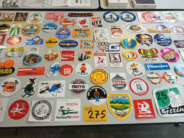 Lot 275 - reclame stickers. 90 stuks - afbeelding 1 van  7