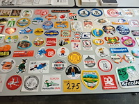 Lot 275 - reclame stickers. 90 stuks